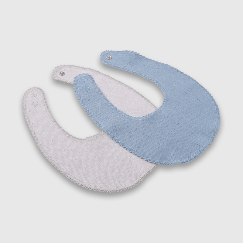 Pack de 2 Baberos Celeste de Bebé