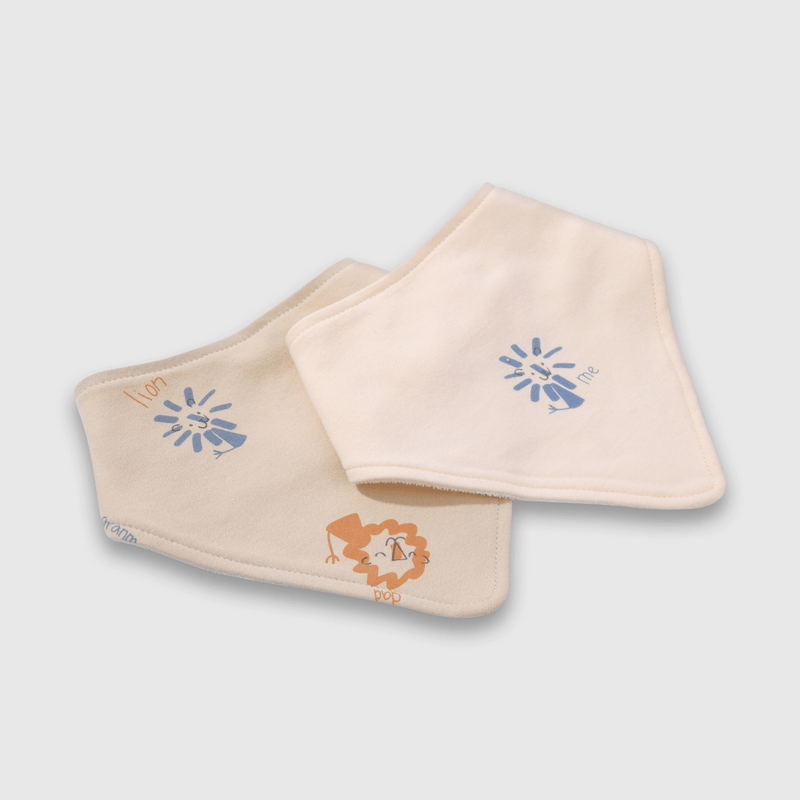 Pack de 2 Baberos Naranjo de Bebé