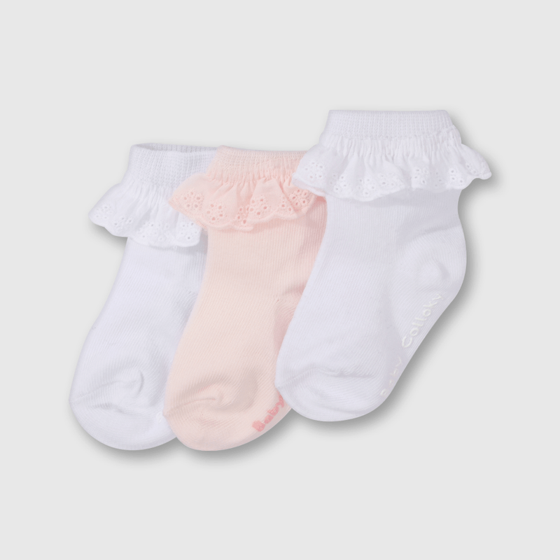 Pack de 3 Calcetines Corto Blanco