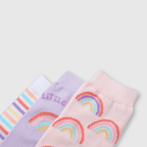 Pack de 3 Calcetines Corto Morado