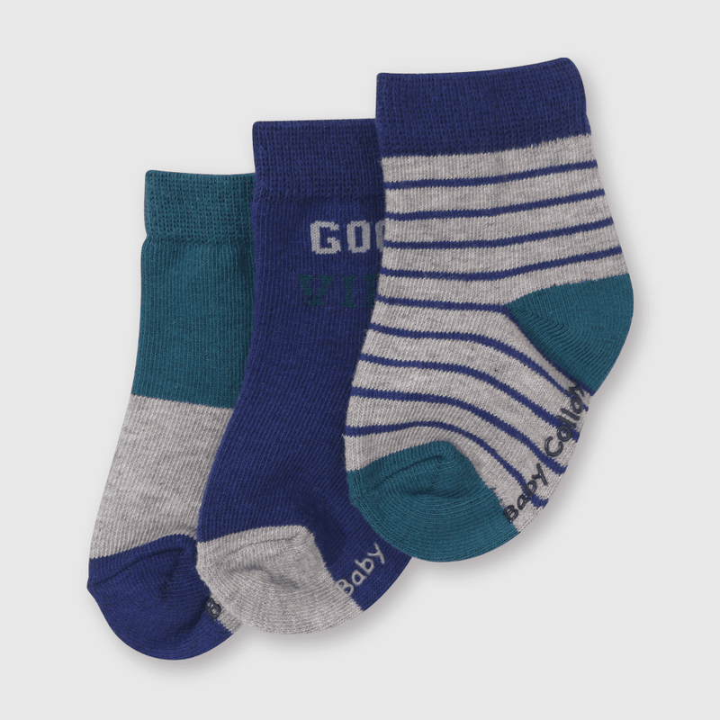 Pack de 3 Calcetines Corto Azul