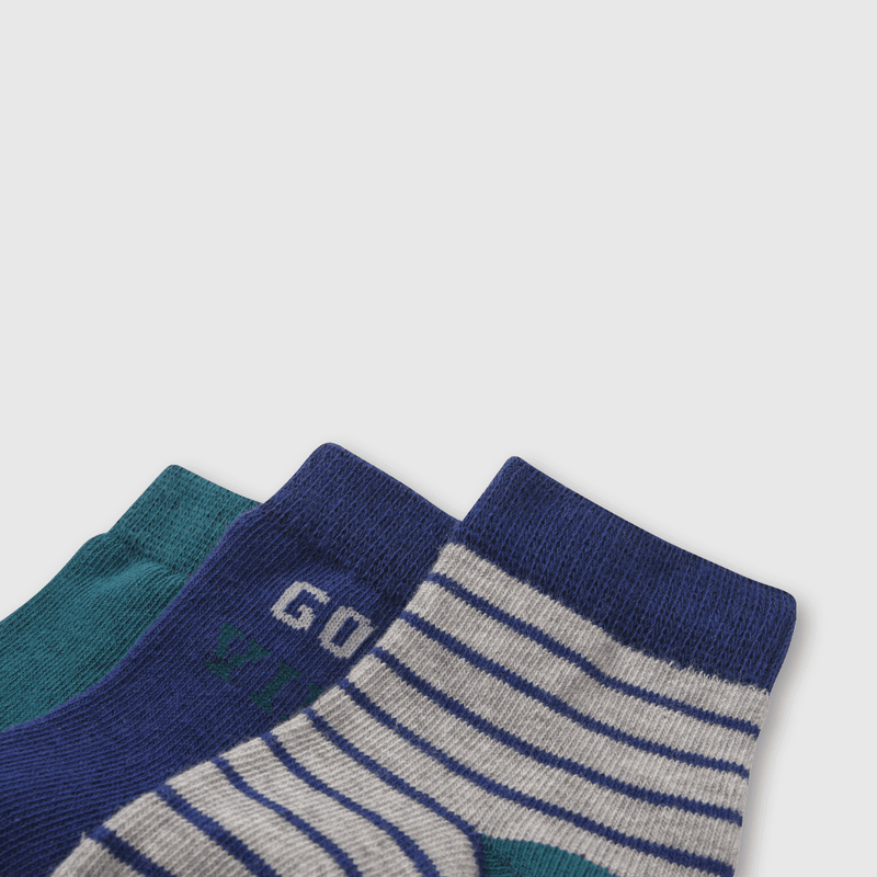Pack de 3 Calcetines Corto Azul
