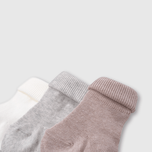 Pack de 3 Calcetines Corto Blanco de Bebé