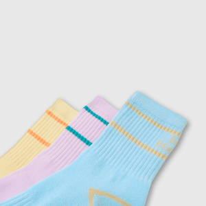 Pack de 3 Calcetines Largo Celeste
