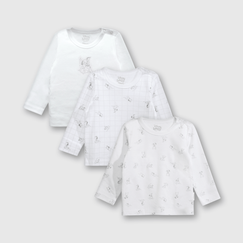 Pack de 3 Camisetas Baby Disney Blanca de Bebé