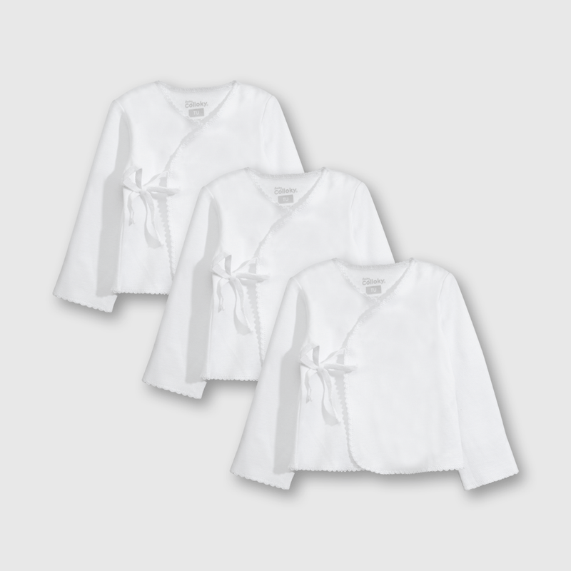 Pack de 3 Camisetas Baby Blanca de Bebé