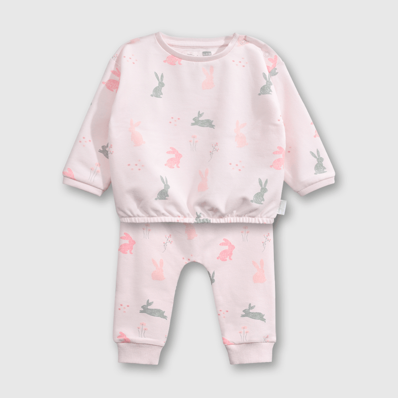 Conjunto Polerón/ Pantalón Rosado de Bebé