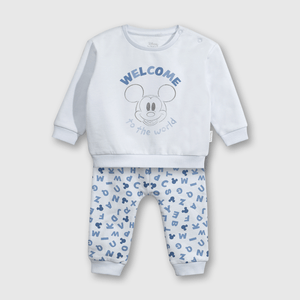 Conjunto Polerón/ Pantalón Disney Celeste de Bebé