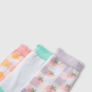 Pack de 3 Calcetines Corto Morado