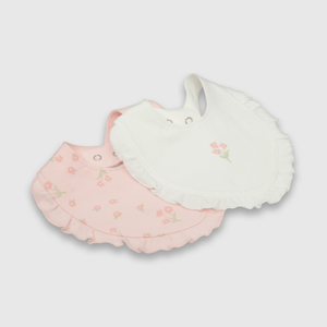 Pack de 2 Baberos Blanco de Bebé
