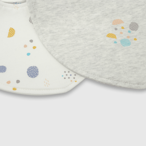 Pack de 2 Baberos Gris de Bebé