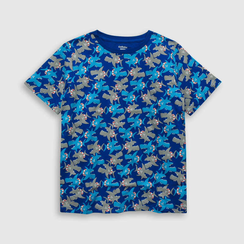 Pijama Tiburones Azul