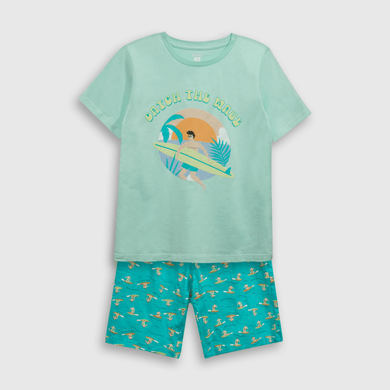 Pijama Surf Celeste