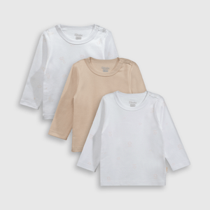 Pack de 3 Camisetas Baby Rosada de Bebé