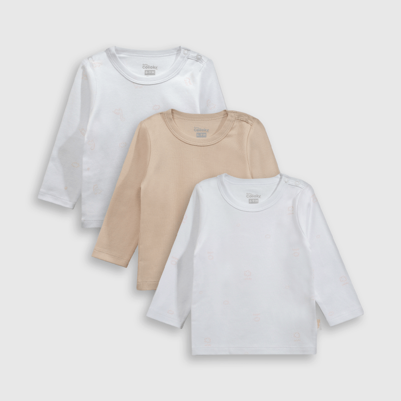 Pack de 3 Camisetas Baby Rosada de Bebé