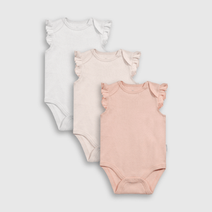 Pack de 3 Bodies Blanco de Bebé