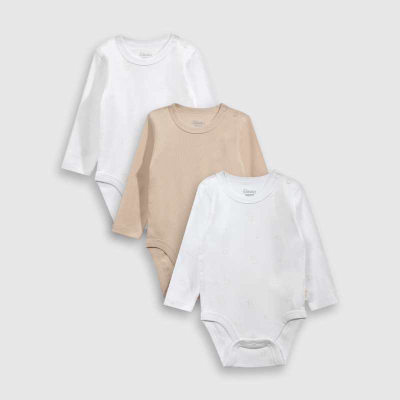 Pack de 3 Bodies Rosado de Bebé