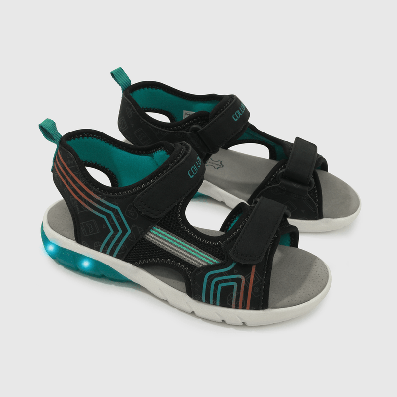 Sandalia Luces Negra