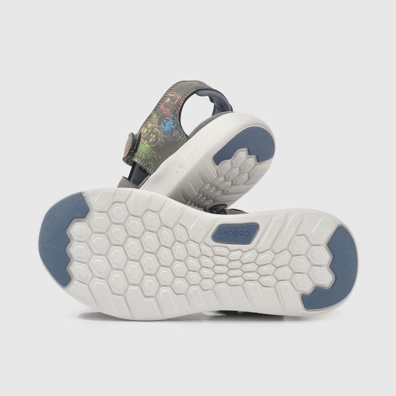 Sandalia Marvel Gris