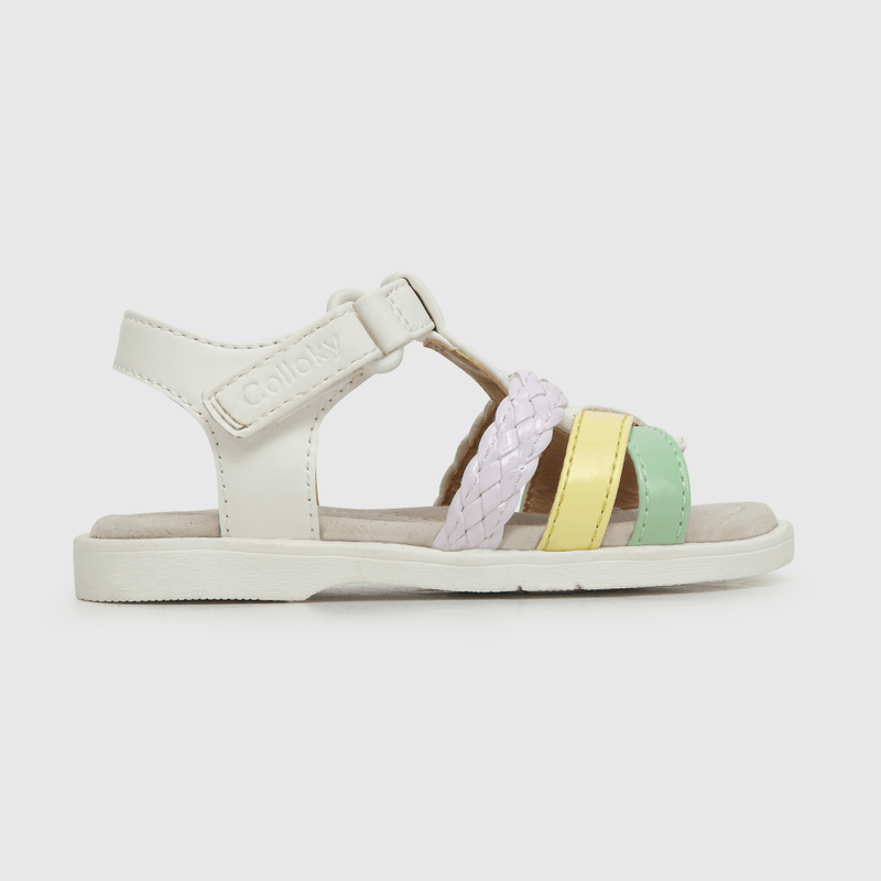 Sandalia de niña velcro multicolor (21 a 27)