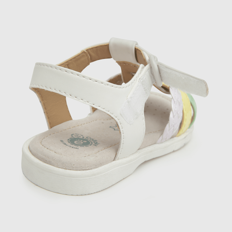 Sandalia de niña velcro multicolor (21 a 27)