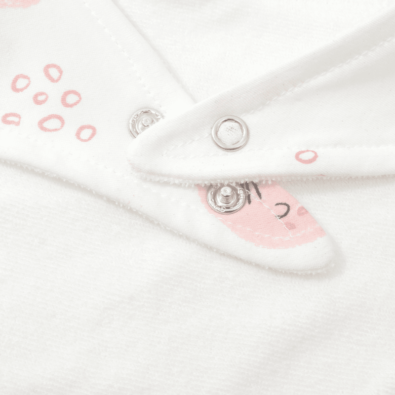 Pack de Dos Baberos Blanco Print Leopardo Bebé