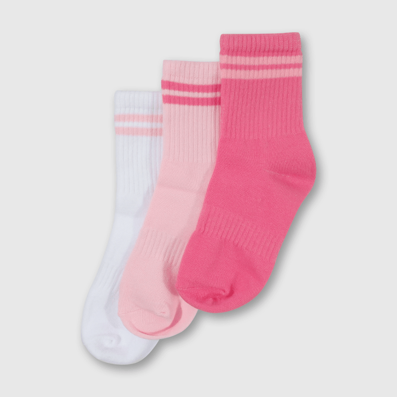 Pack de Tres Calcetines Rosado Niña