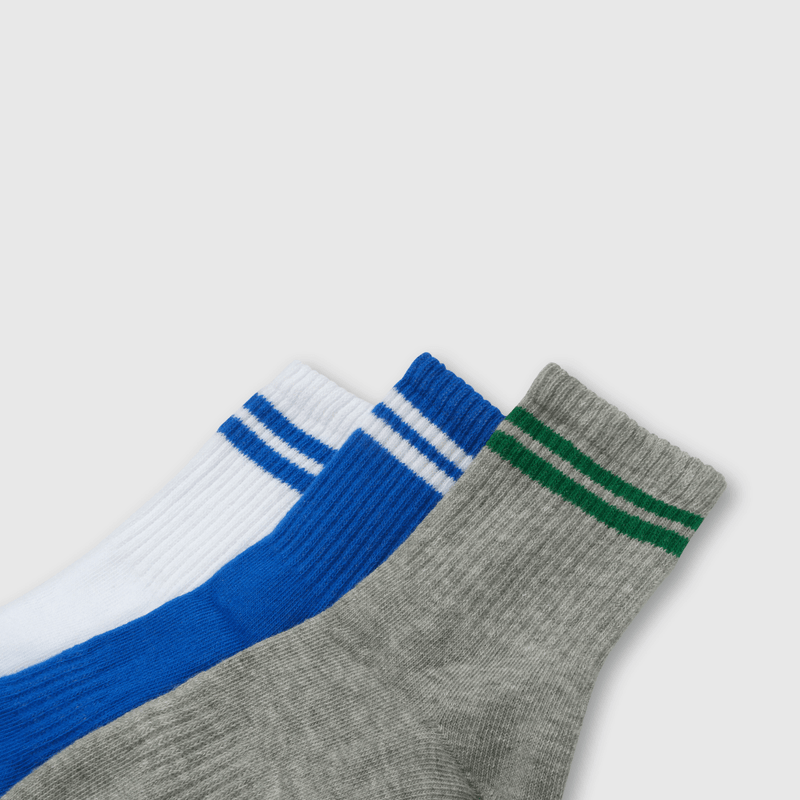 Pack de Tres Calcetines Gris de Niño