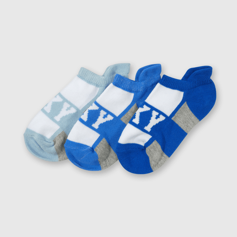 Pack de Tres Calcetines Cortos Azul CKY Niño