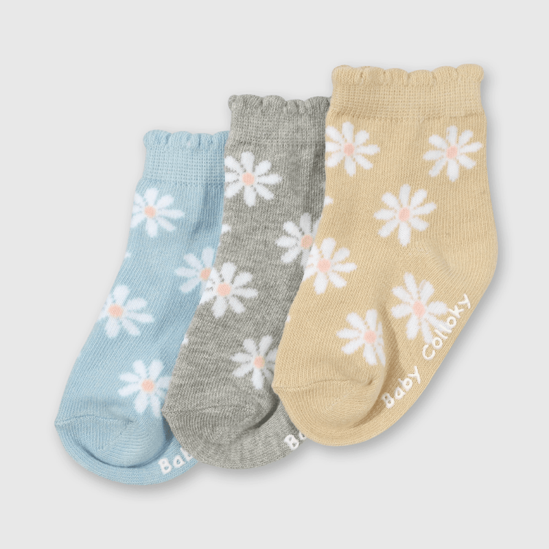 Pack de Tres Calcetines Multicolor Palmeras Niña
