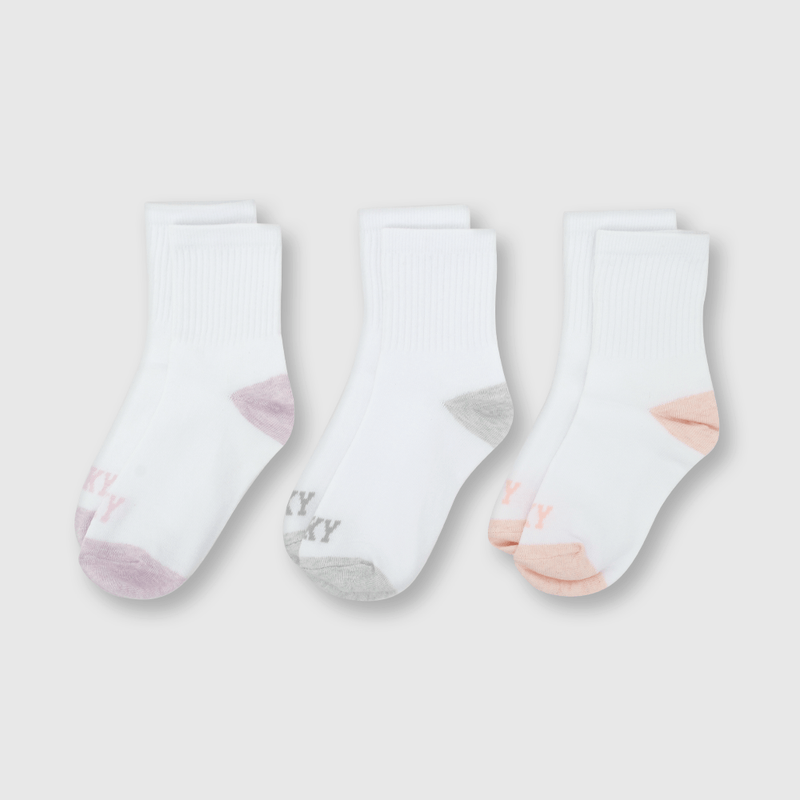Pack de Tres Calcetines Rosado Niña