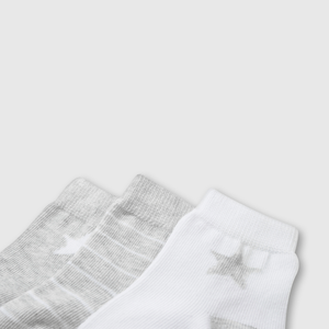 Pack de Tres Calcetines Gris Estrella Niño