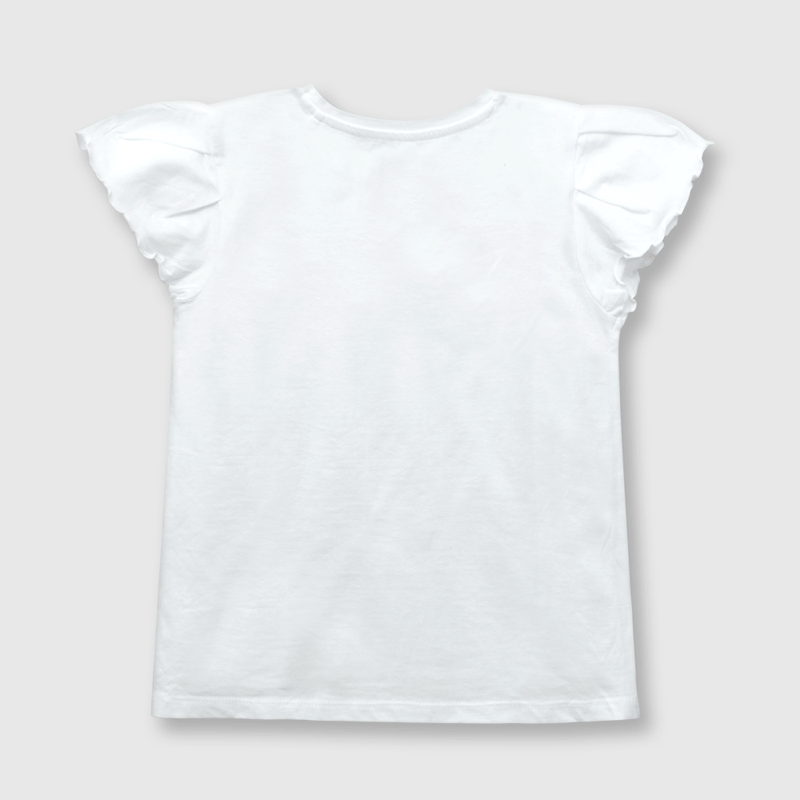 Polera Blanca Vuelos