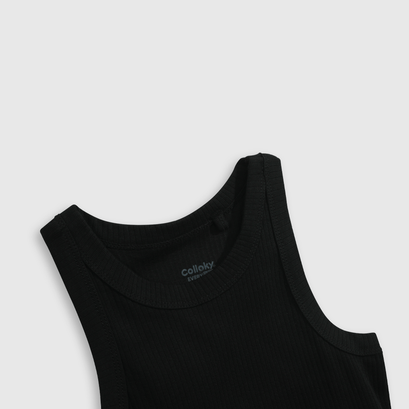Polera Rib Negra