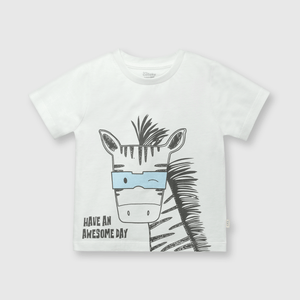 Polera Blanca Cebra