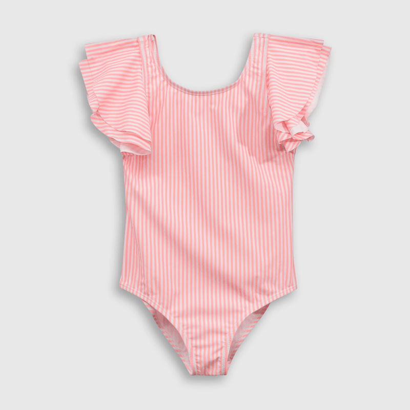 Traje de Baño Naranajo con Rayas
