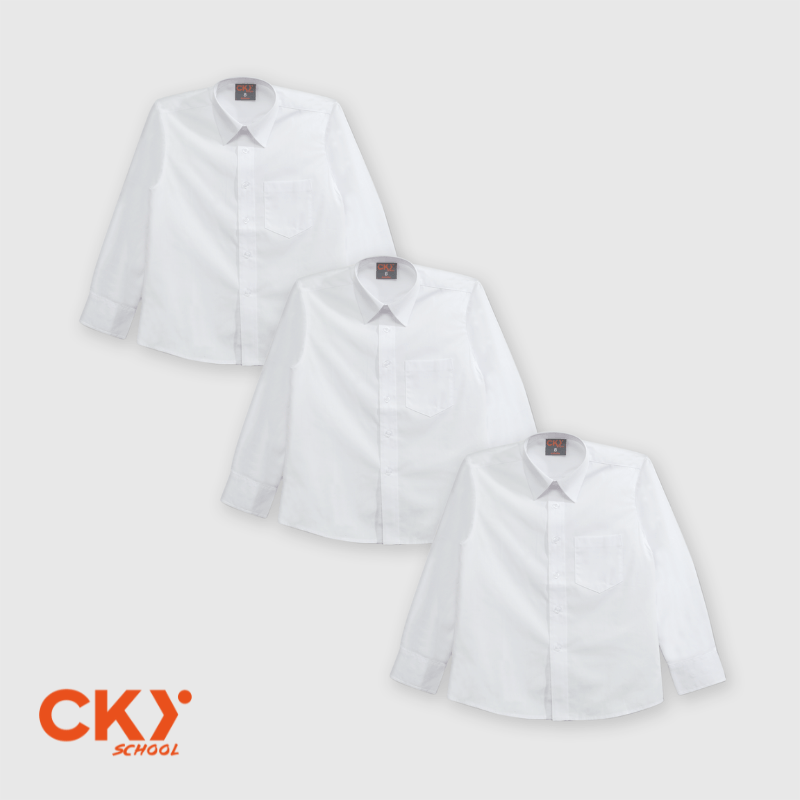 Pack 3 Camisas Escolar Blancas