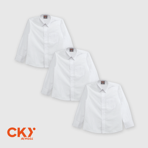 Pack 3 Camisas Escolar Blancas