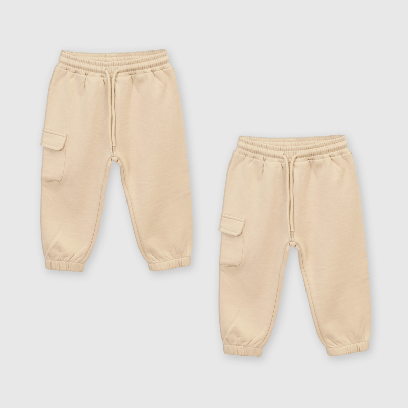 Pack 2 Pantalones Buzo Beige