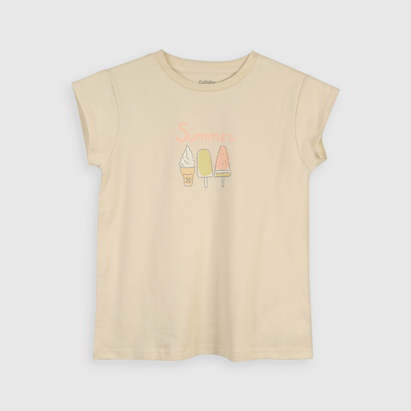 Pijama Corto Beige Niña