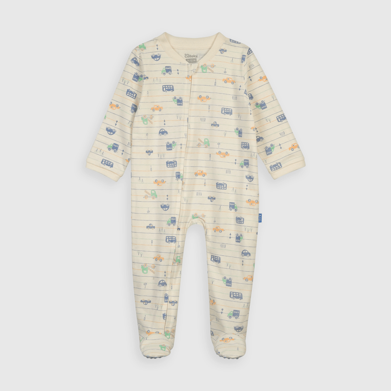 Pijama Entero Blanco Estampado Niño