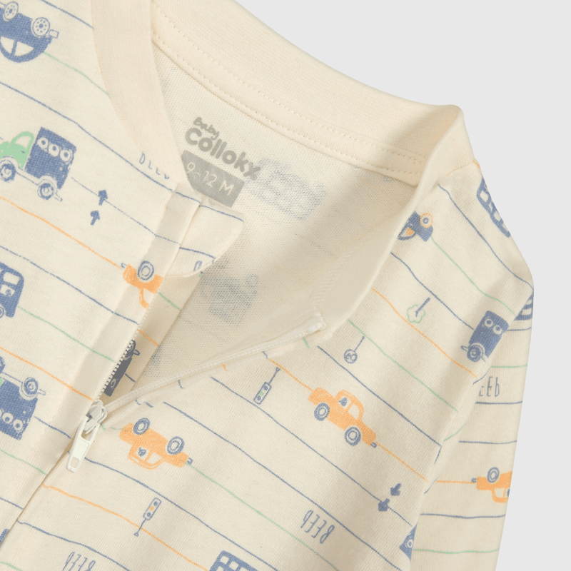 Pijama Entero Blanco Estampado Niño
