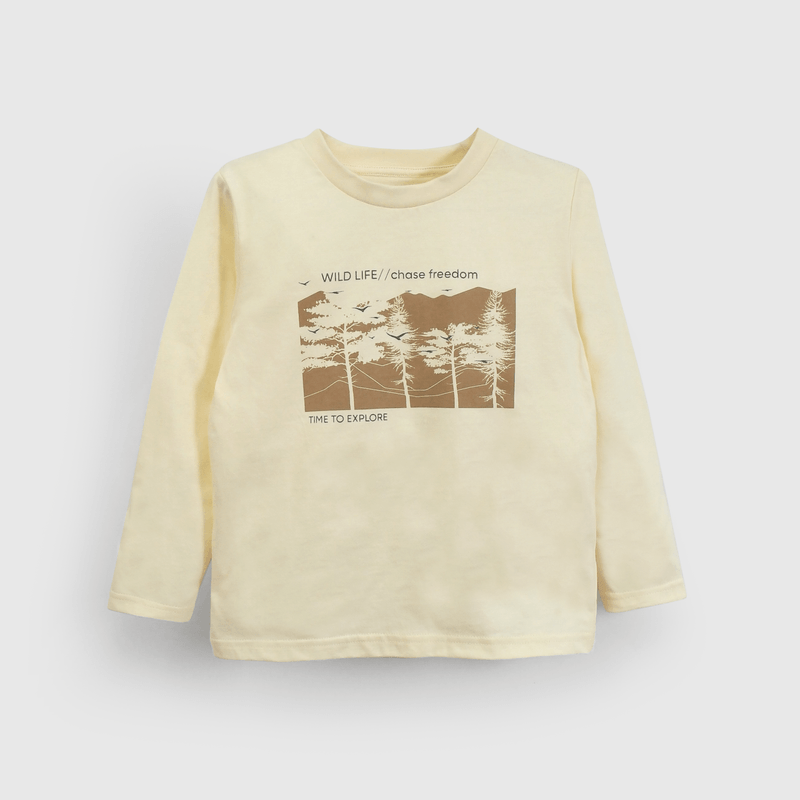 Polera Blanca Estampada