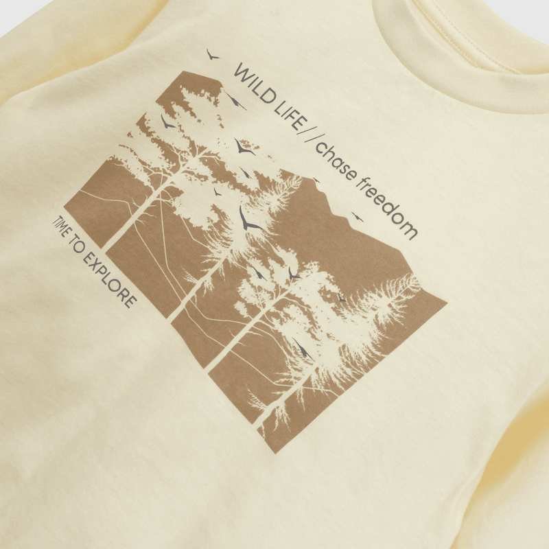 Polera Blanca Estampada