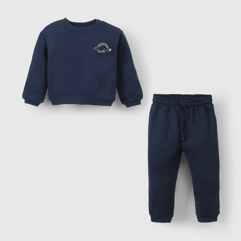 Pack Polerón + Pantalón Buzo Azul Niño