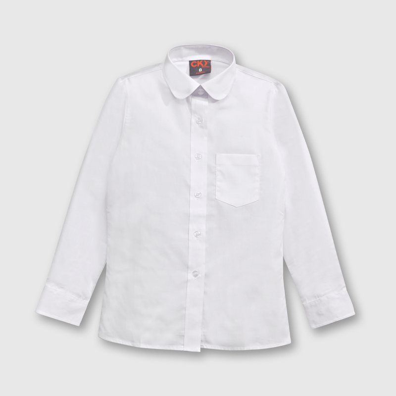 Blusa Escolar Blanca Niña