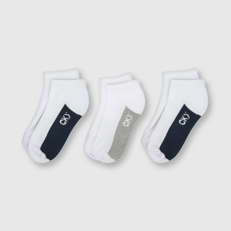 Pack 3 Calcetines Cortos Escolar Blanco Niño