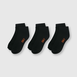 Pack 3 Calcetines Cortos Escolar Azul Unisex