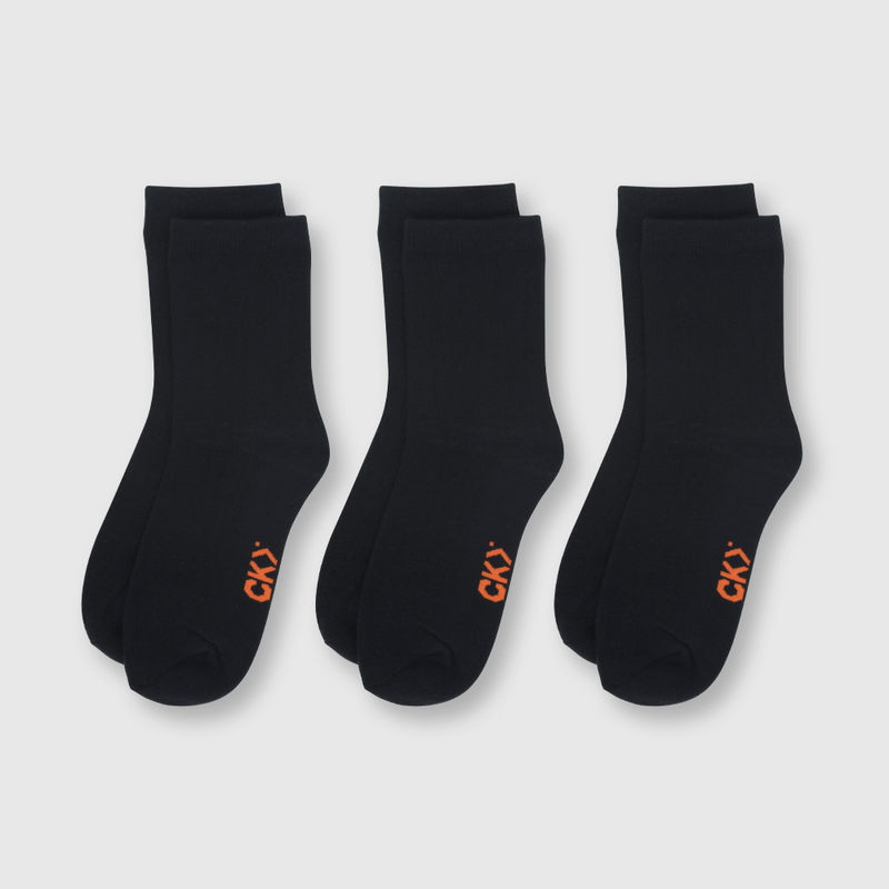 Pack 3 Calcetines Deportivo Escolar Azul Unisex