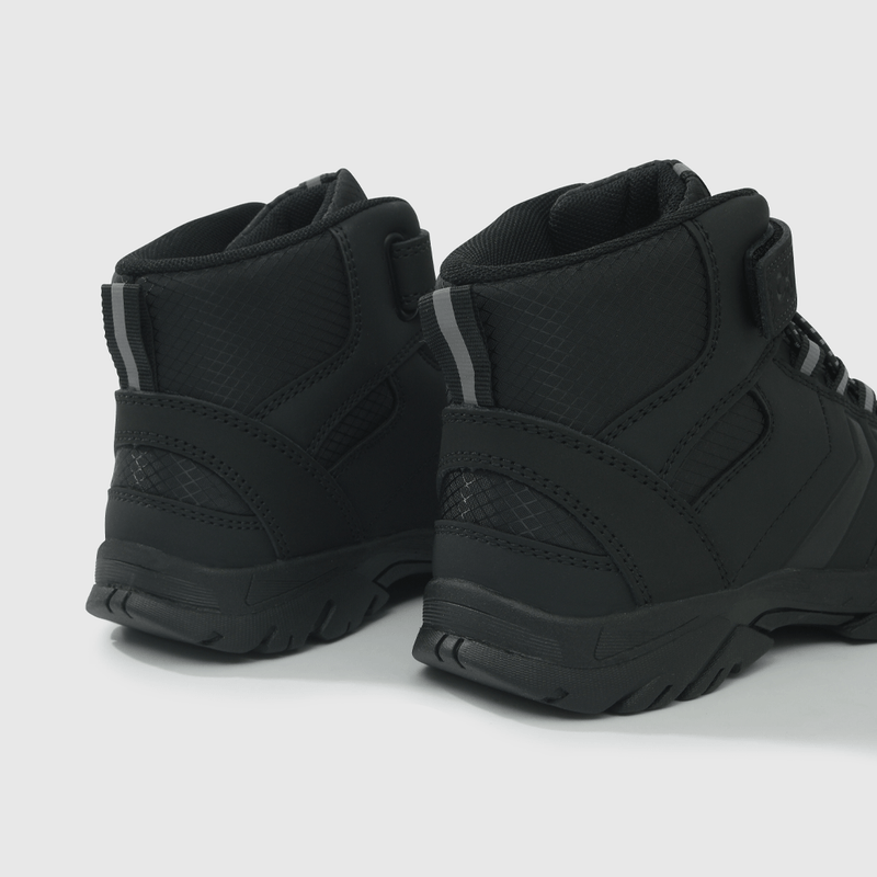 Botín Escolar Negro con Velcro Niño